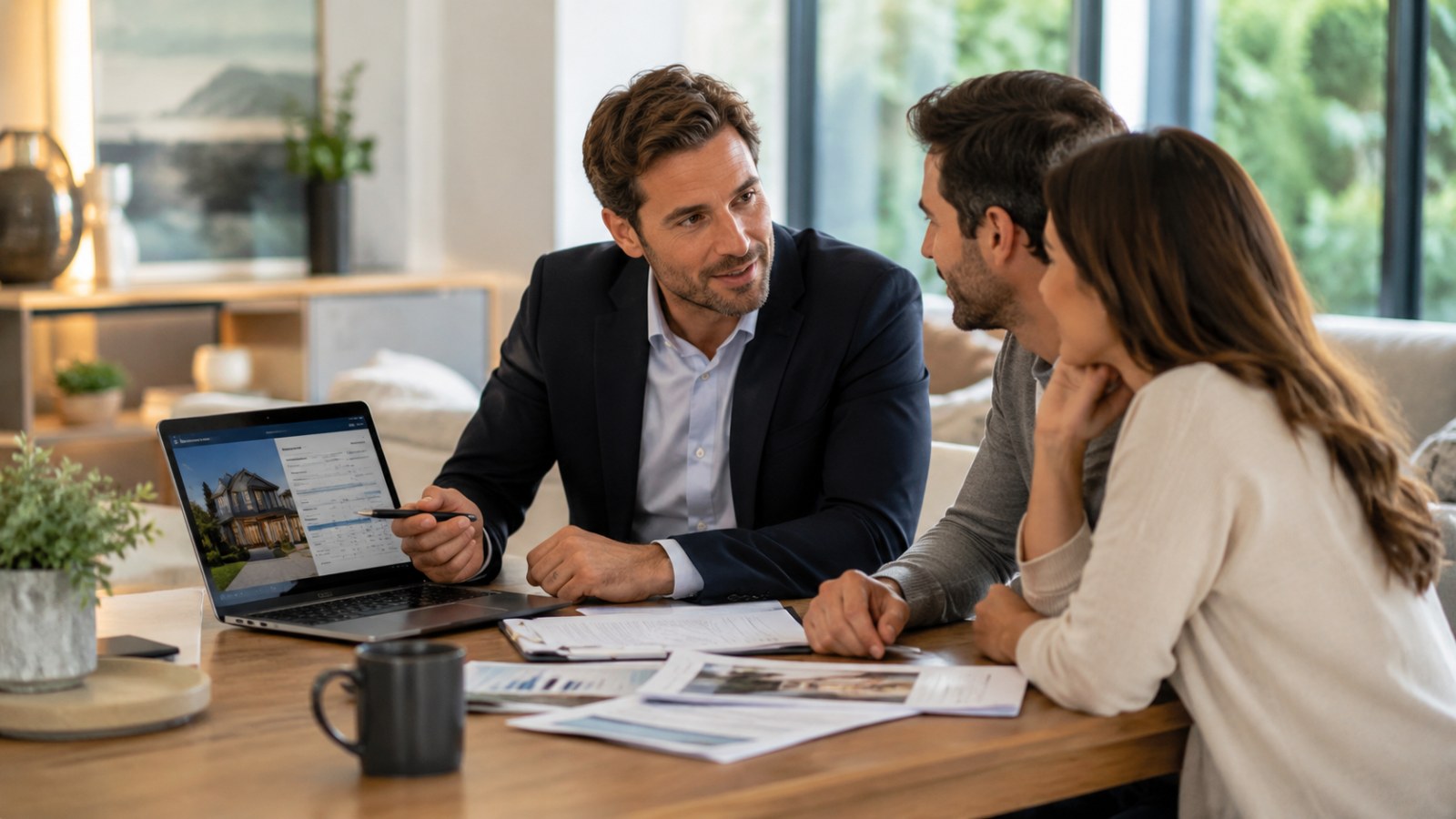 Broker and investor reviewing a property opportunity