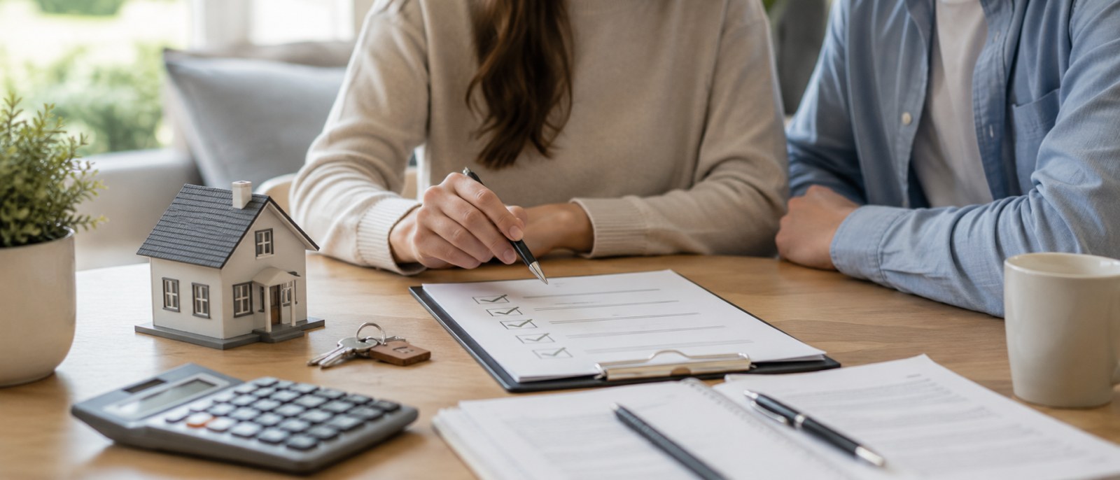 First-time homebuyer reviewing the purchase process