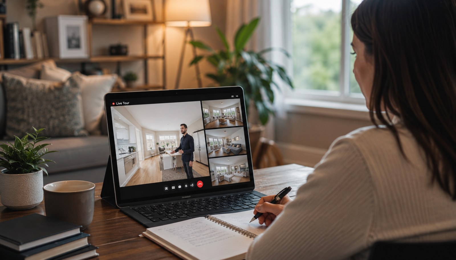 Remote home search and live property tour