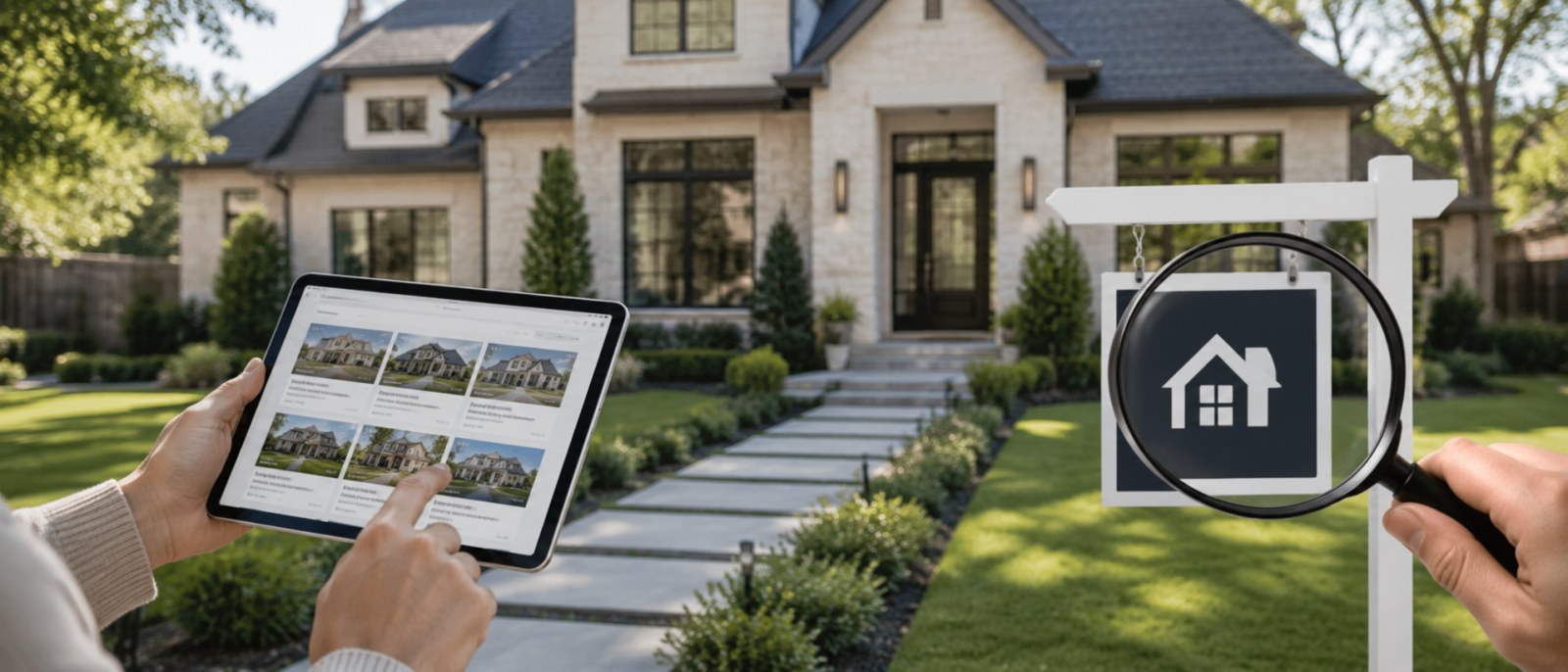 Property listings displayed for a current home search