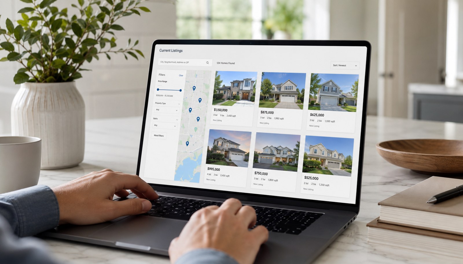 Current home listings displayed for review